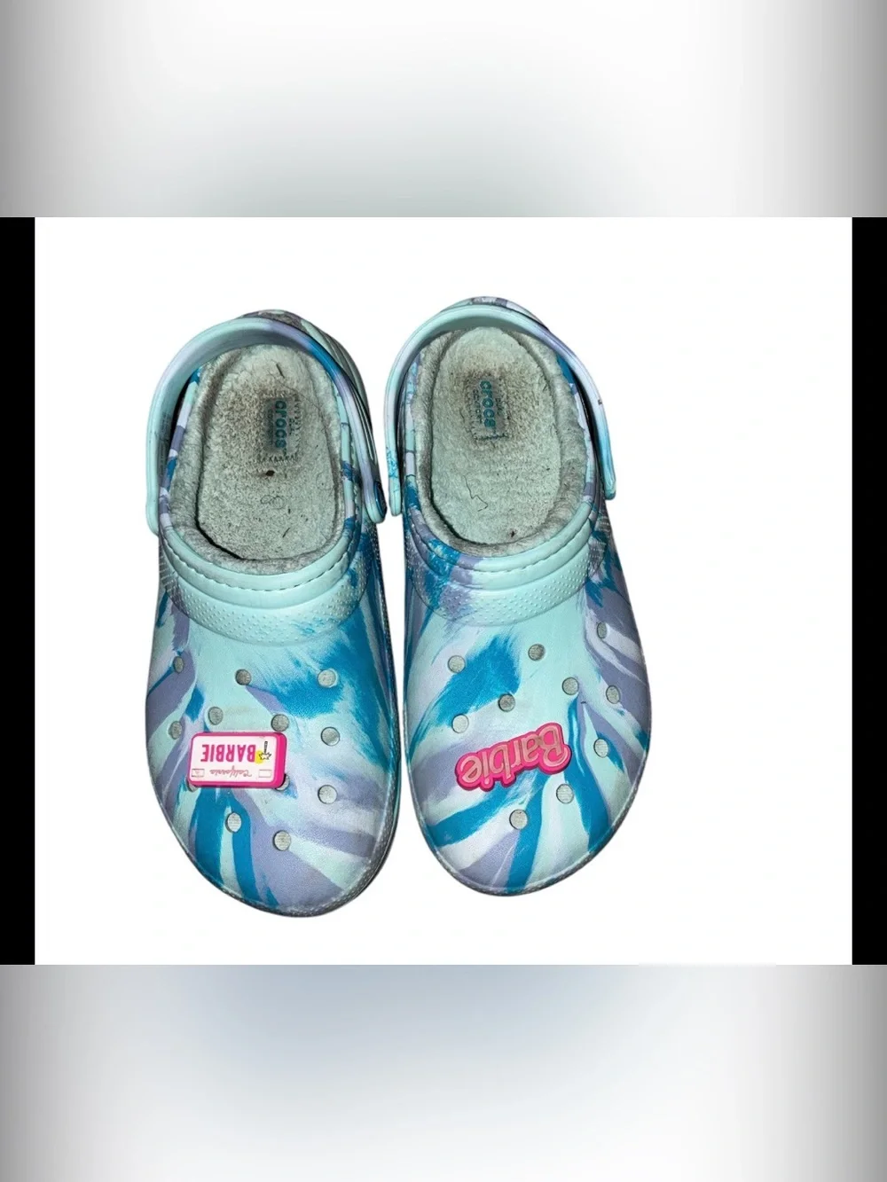 Crocs Kids Classic Lined Clog - Bundle SZ 5 Multi Blue & Green